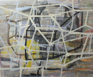 Deborah Dancy, "A Bridge Too Far," oil on canvas