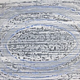 Kiyoshi Otsuka, "Blue Enso," acrylic on canvas