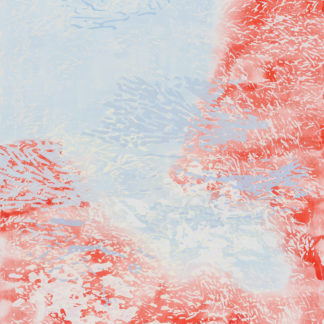 Laura Fayer, "By Heart," acrylic and Japanese paper on canvas