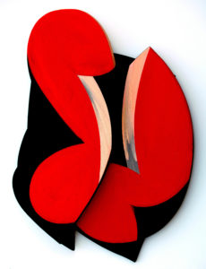 Hugh O'Donnell, "Clover Field 3," acrylic on wood
