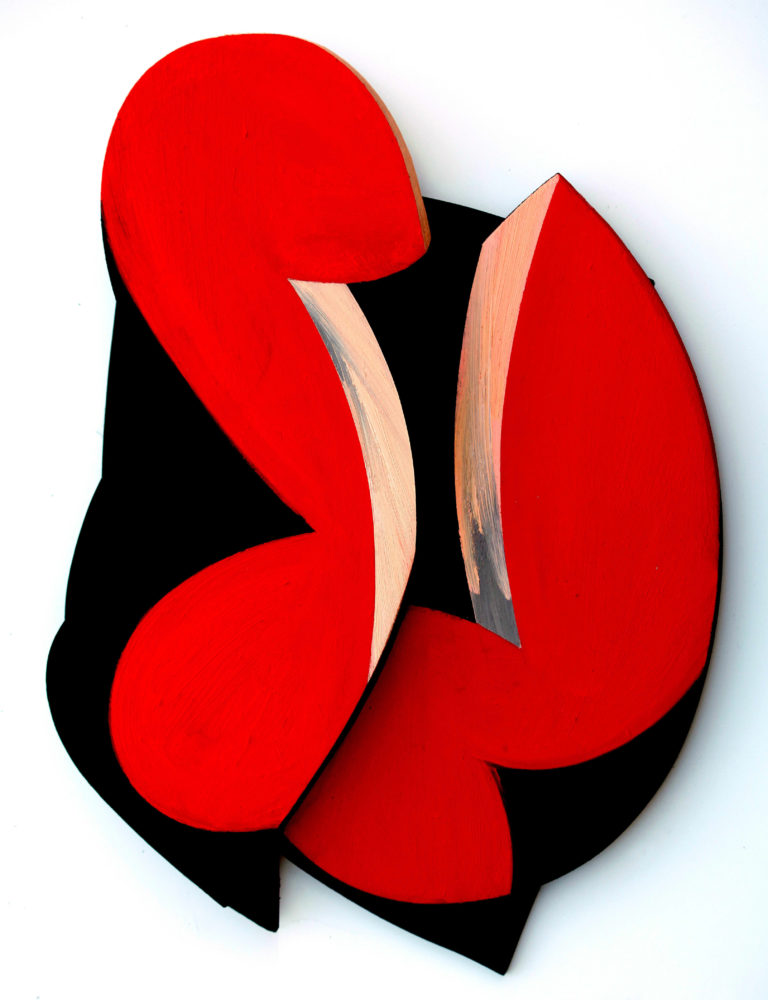 Hugh O'Donnell, "Clover Field 3," acrylic on wood