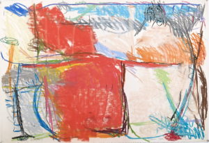 Gunnar Theel, "D140," pastel on paper