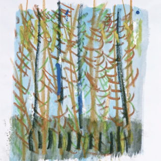 Gunnary Theel, "D.240.C", mixed media on paper