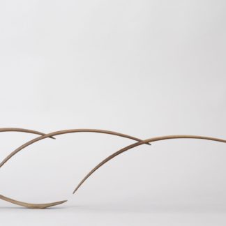 Will Clift, "Diminishing Form, Horizontal," black walnut wood