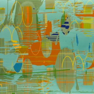 Jeanette Fintz, "Bright Flux 2," acrylic on canvas