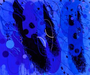 Jeanette Fintz, "Rhythm and Blues," acrylic on canvas