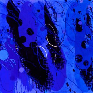 Jeanette Fintz, "Rhythm and Blues," acrylic on canvas