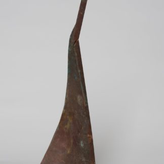 Joe Gitterman, "Flight 5," hand sculpted from antique copper sheets