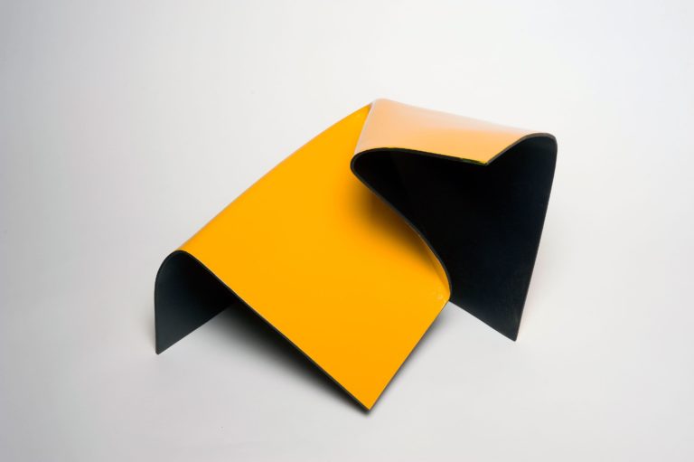 Joe Gitterman, "Folded Form 2," patinated bronze