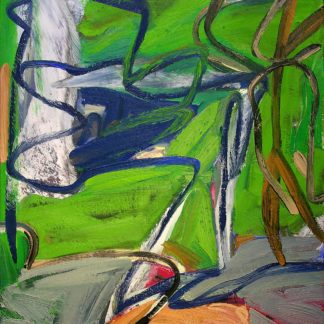Hugh O'Donnell, "Green Fuse," oil on canvas