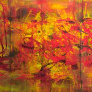 Koi Pond Pink and Green