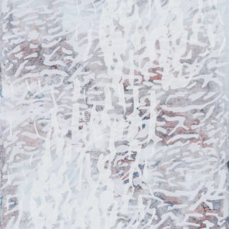 Laura Fayer, "Lady of the Wind," acrylic, rice paper on panel
