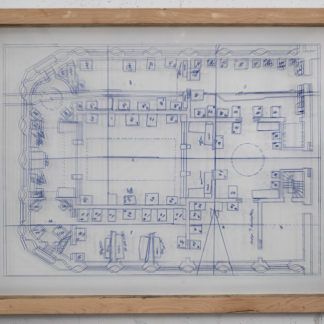 Eugene Brodsky, "LCX DP," ink on silk; framed