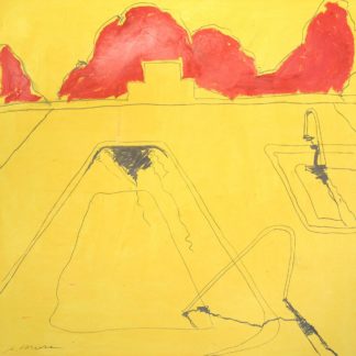 Pool Series: Sun Walk with Red Trees