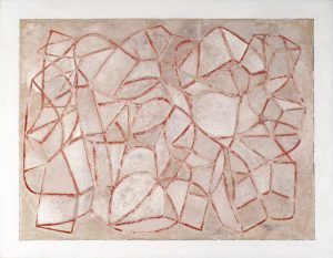 Drew King, "Rust Lines," oil on canvas