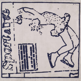 Eugene Brodsky, "Skater," ink, silk on paper