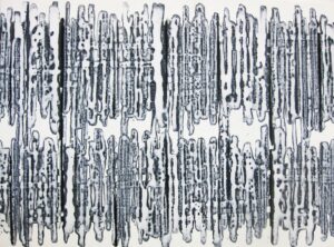 Kiyoshi Otsuka, "Techtonic Series 4065," acrylic on canvas