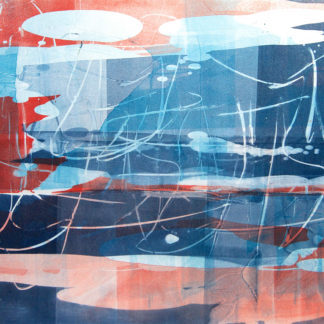 Tidal Pool Red Blue XII