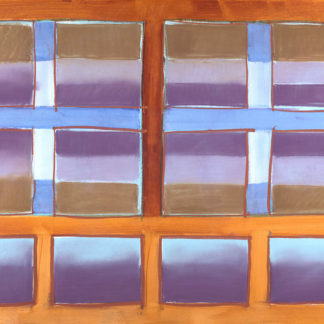 Zemma Mastin White, "Twelve Squares on Sepia Ground," acrylic wash, pastel on paper
