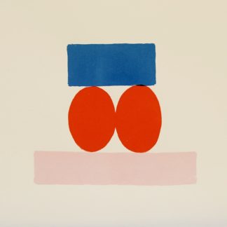 Cynthia Kirkwood, "Two, Red, Pink, and Blue," ink on Fabriano paper