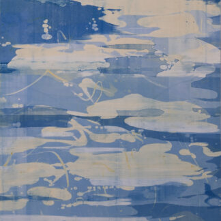  Liz Dexheimer, "New Blue V," monotype on Rives de Lin