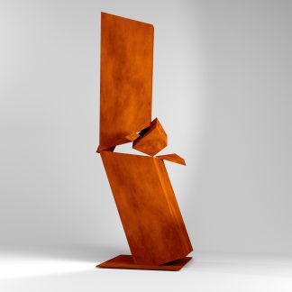 Santiago Lozano, "Collapse Column" weathering steel
