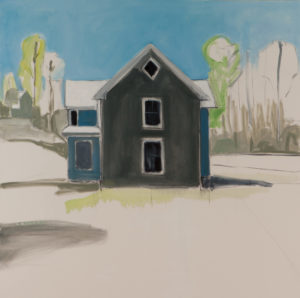 Sarah Benham, "Farmhouse," oil on canvas