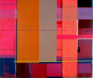 Jeanette Fintz, "Plaid Series: The Virtue of Constraints," acrylic on canvas