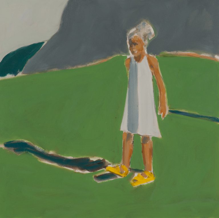 Sarah Benham, "The Yellow Shoes," oil on canvas