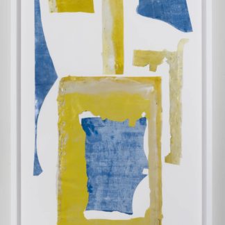 Eugene Brodsky, "W1 F3," ink on silk; framed