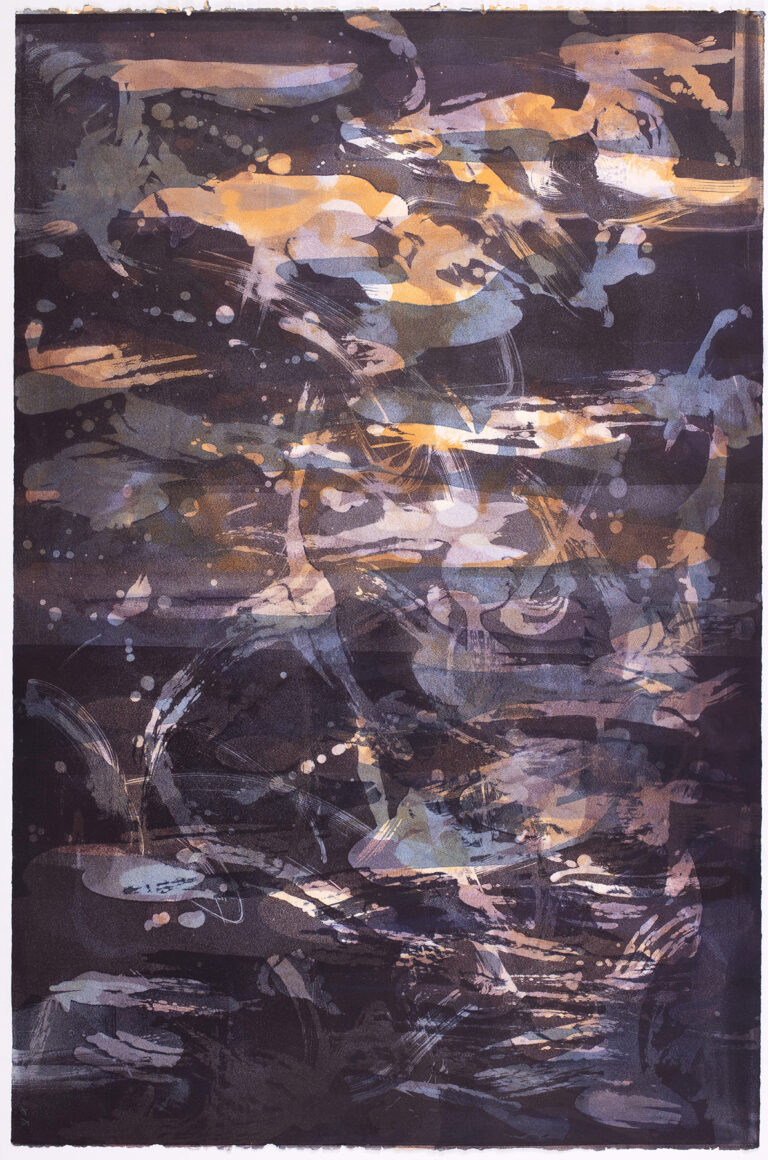Liz Dexheimer, "Dance Party Jazz IV," monotype