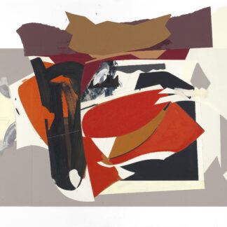 Bart Gulley, "2018, II," oil, collage on gator board