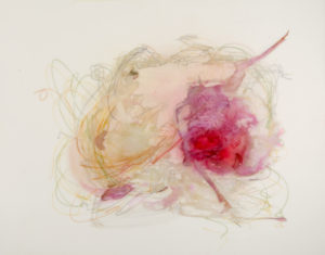 Catherine Chesters, "Untitled 048," acrylic, ink, spray varnish on matte Dura-Lar