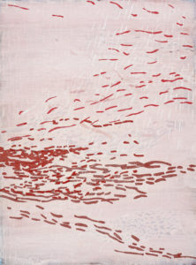 Laura Fayer, "Hopes and Dreams," acrylic, Japanese paper on paper