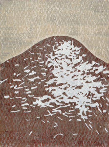 Laura Fayer, "One September," acrylic, Japanese paper on paper