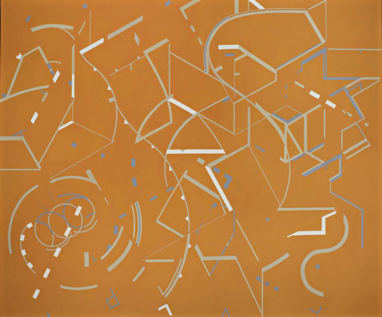 Jeanette Fintz, "Clockwork Orange," acrylic on canvas