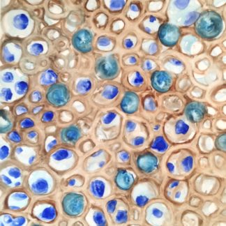 Karen Tompkins, "Bubble Double 8," gouache on vellum