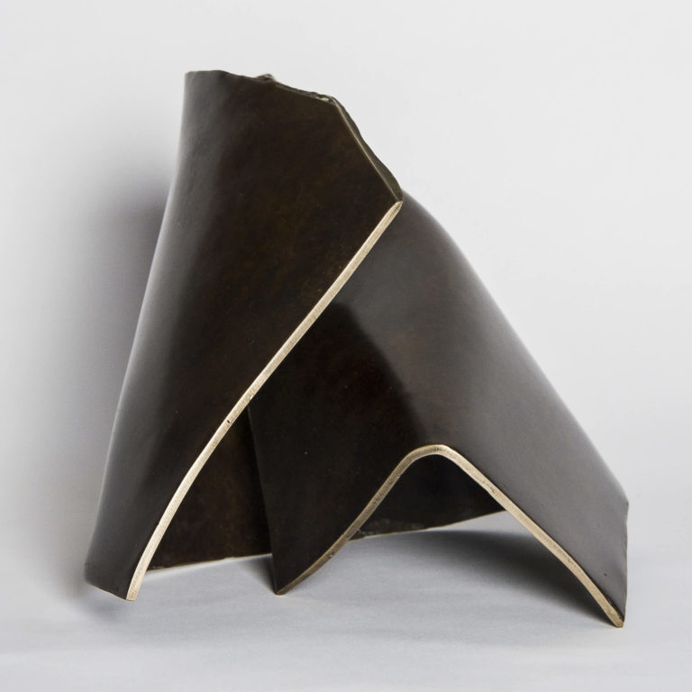 Joe Gitterman, "Folded Form 11," bronze