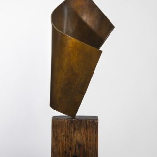 Joe Gitterman, "On Point 15", bronze, patinated