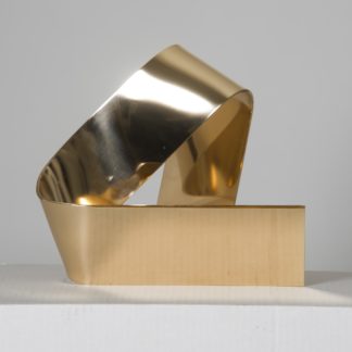 Joe Gitterman, "Poised 12," bronze, mirror polished