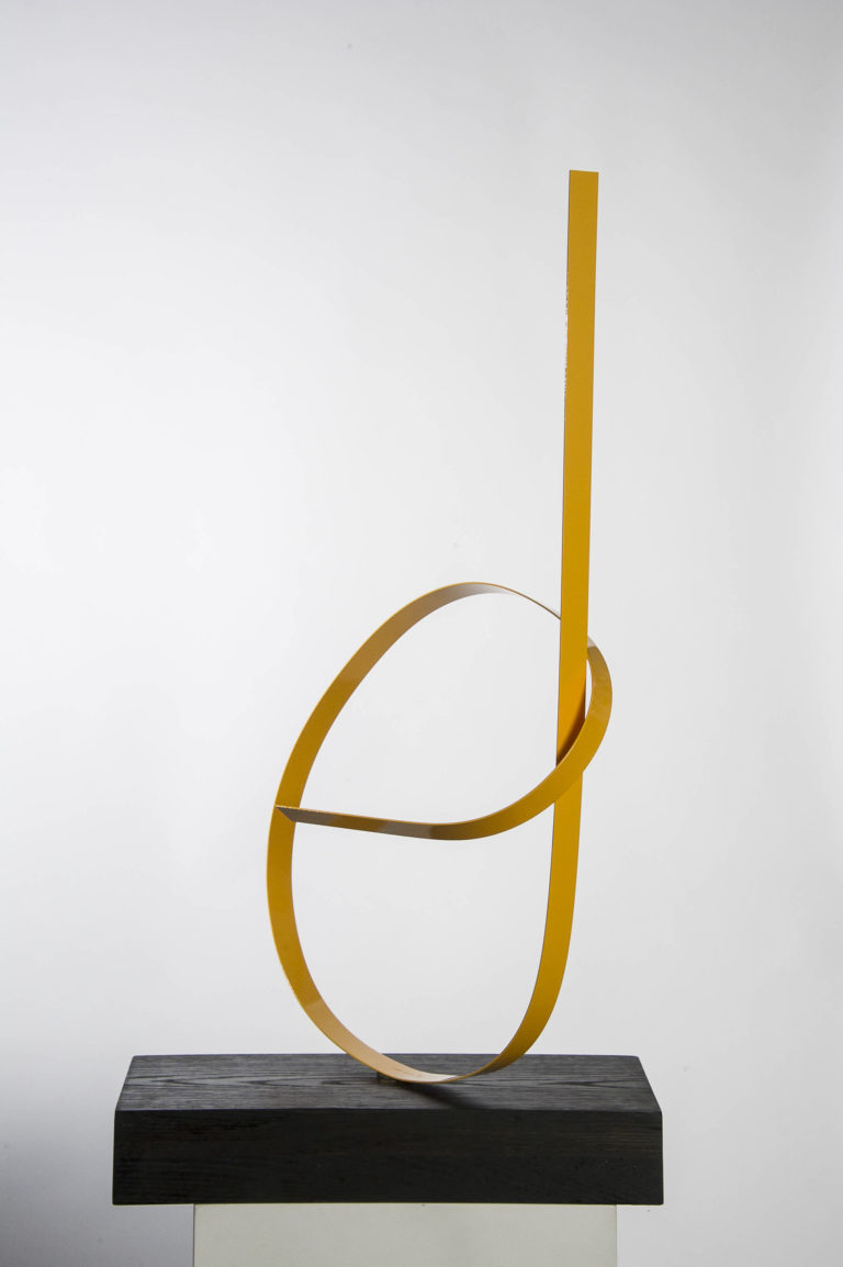 Joe Gitterman, "Steel Yellow 1," steel, painted
