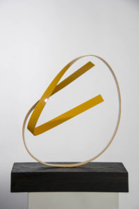 Joe Gitterman, "Steel Yellow 3," steel, painted