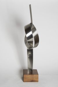 Joe Gitterman, "Up Knot," stainless steel, mirrored