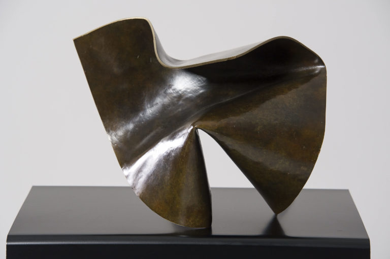 Joe Gitterman, "Folded Form 10," bronze