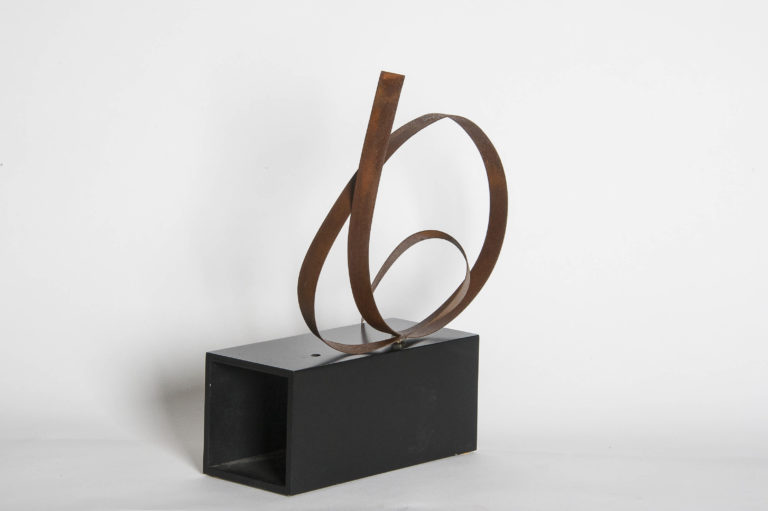 Joe Gitterman, "Steel Rust 7," steel, clear coated