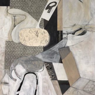Mary Manning, "Take Five," mixed media on paper