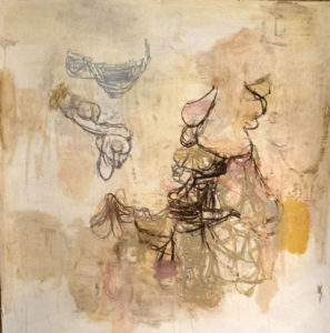 Deborah Dancy, "Doubt," oil pastel on paper