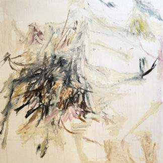 Deborah Dancy, "Floral Crush #2," oil on paper