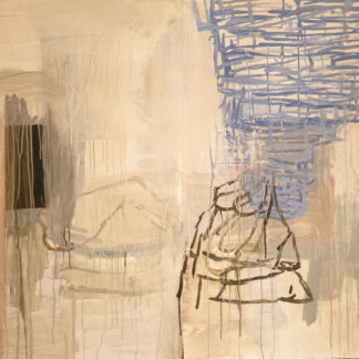 Deborah Dancy, "Miss Muffet's Tuffet," acrylic on paper