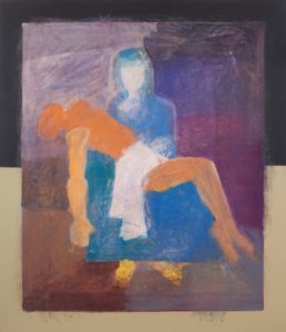 Michael Dillon, "26, Untitled (Pieta)," acrylic on canvas